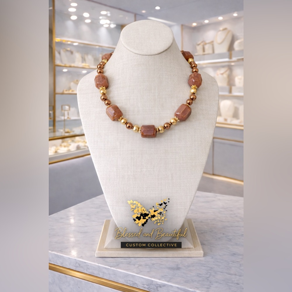 Brown and Gold Necklace